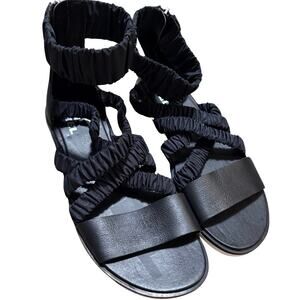 Sorel Ella II Ankle Strap Sandals Size 7, Black